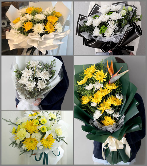 湖北黄冈市黄梅县柳林乡古月石村白事花束代送